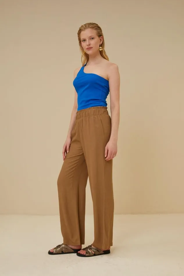 ByBar Tops and Shirts Vrouwelijk Charly One Shoulder Top Skydiver ByBar Tops and Shirts Vrouwelijk Charly One Shoulder Top Skydiver