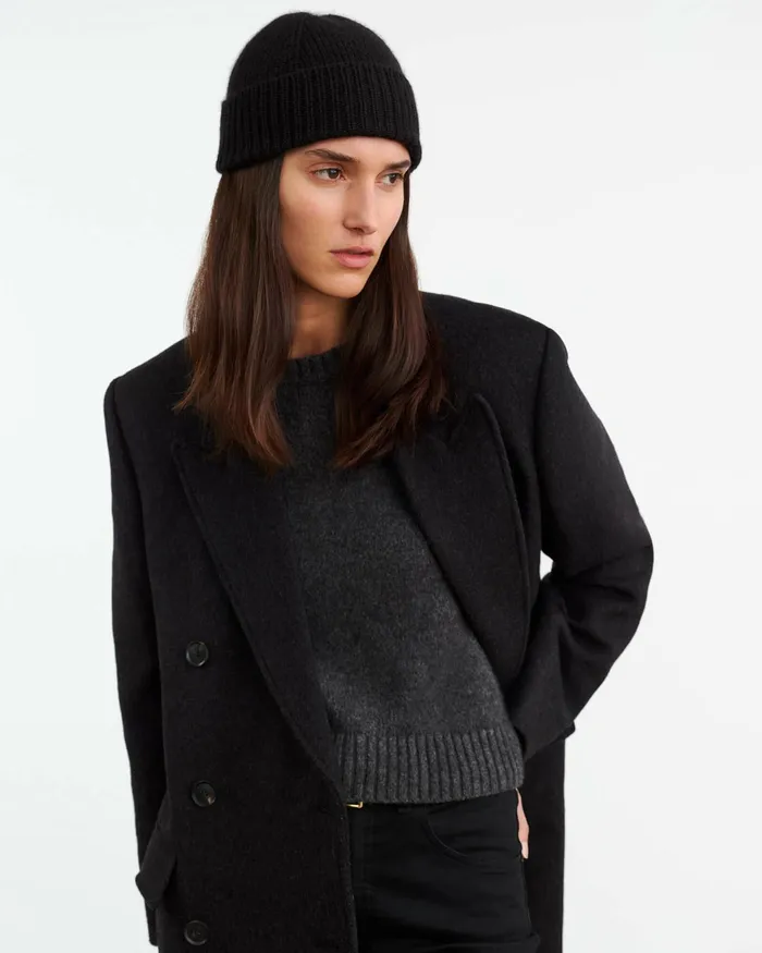 CAMARI CASHMERE HAT Black Women Nili Lotan Belts and Accessories