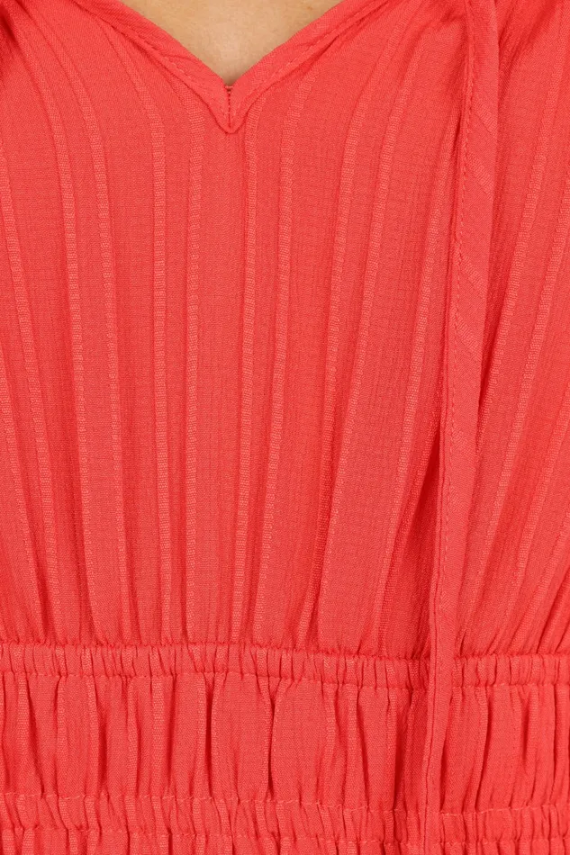 Camry Jumpsuit Coral Red Women Jumpsuits and Rompers Petal and Pup