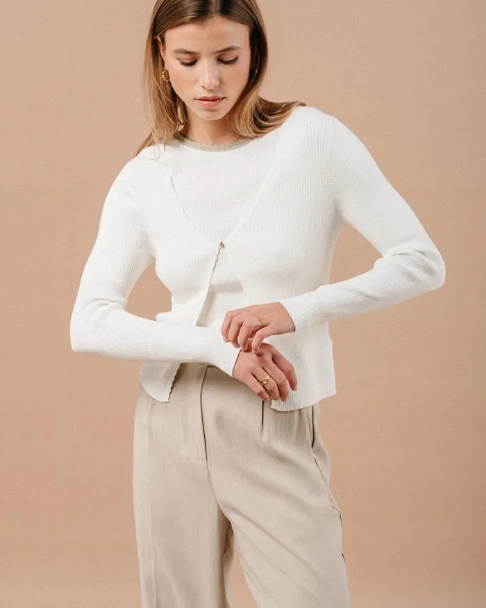 CARDIGAN ECRU MADEMOISELLE Shop Grace and Mila Cardigans