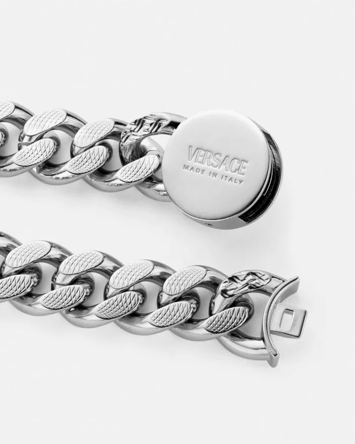 Chain Medusa Necklace Silver WomenMen Versace Necklaces