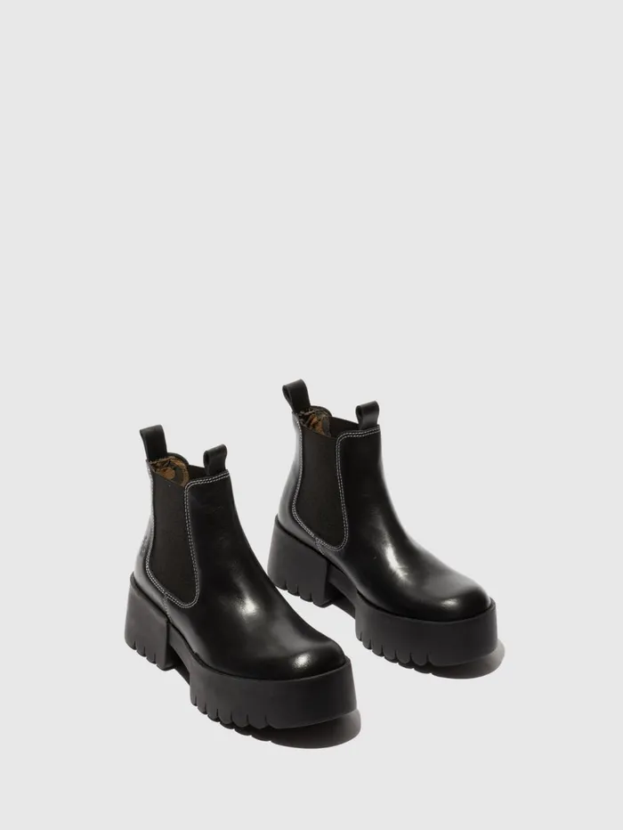 Chelsea Ankle Boots EXIA123FLY BLACK Women Fly London Ankle Boots