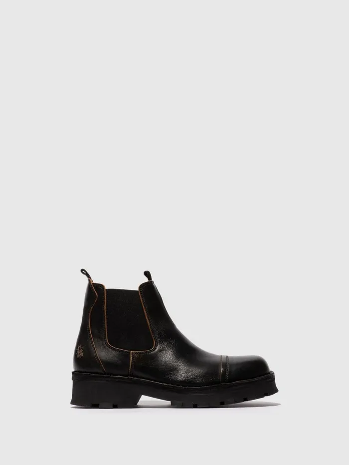 Chelsea Ankle Boots KLIN135FLY BLACK Men Fly London Ankle Boots