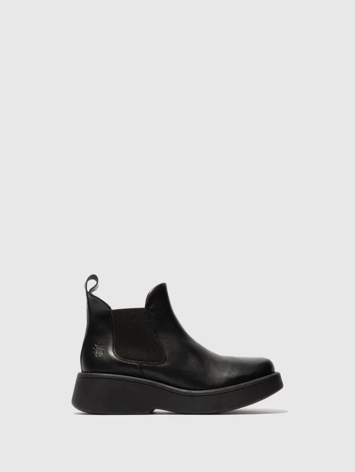 Chelsea Ankle Boots MULK159FLY BLACK Women Fly London Ankle Boots