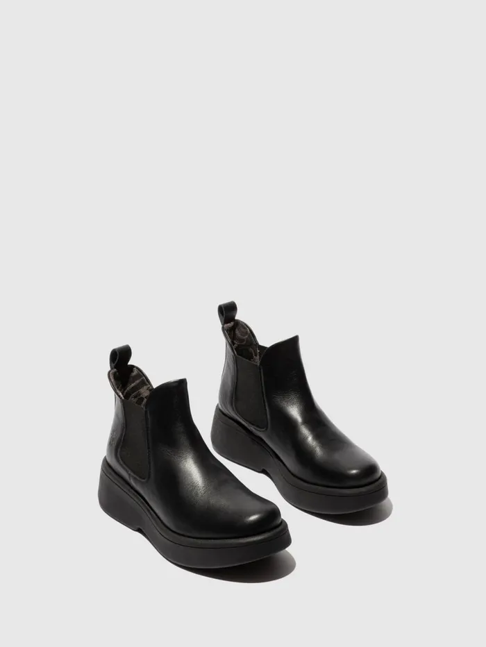 Chelsea Ankle Boots MULK159FLY BLACK Women Fly London Ankle Boots