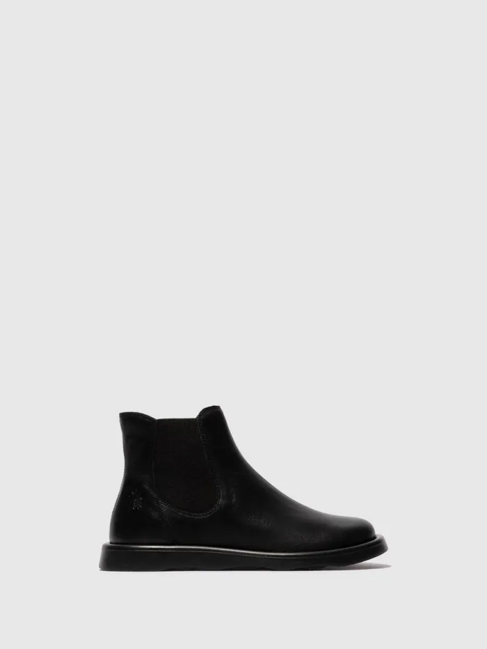 Chelsea Ankle Boots TICH099FLY BLACK Women Fly London Ankle Boots