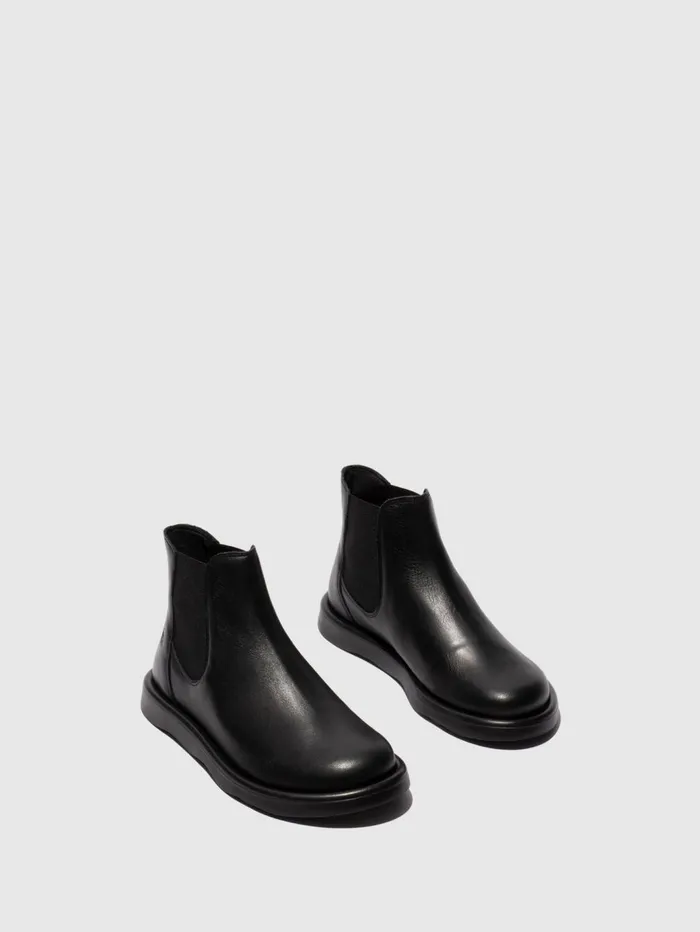 Chelsea Ankle Boots TICH099FLY BLACK Women Fly London Ankle Boots