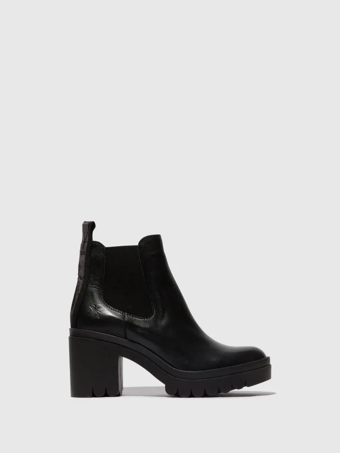 Chelsea Ankle Boots TOPE520FLY BLACK Women Fly London Ankle Boots