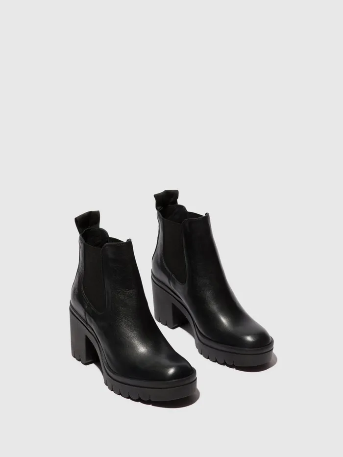 Chelsea Ankle Boots TOPE520FLY BLACK Women Fly London Ankle Boots