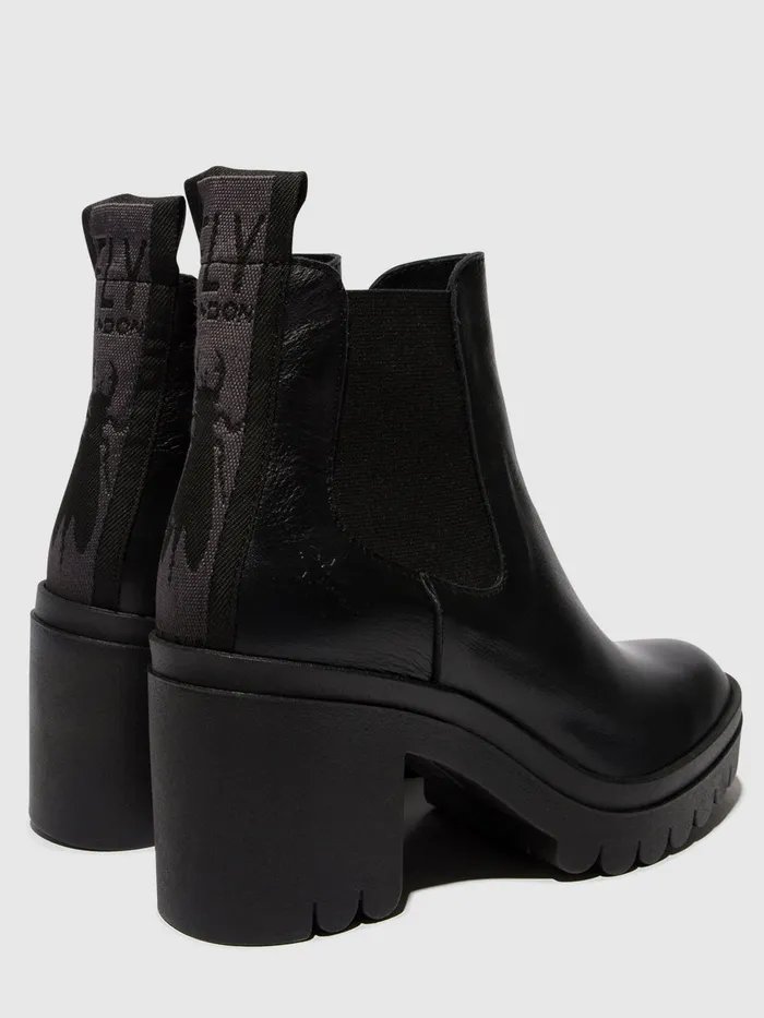 Chelsea Ankle Boots TOPE520FLY BLACK Women Fly London Ankle Boots
