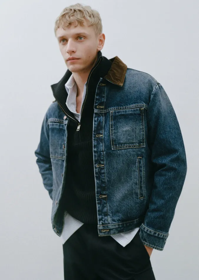 CHESTER DENIM JACKET Simon Wash Men Nili Lotan Denim