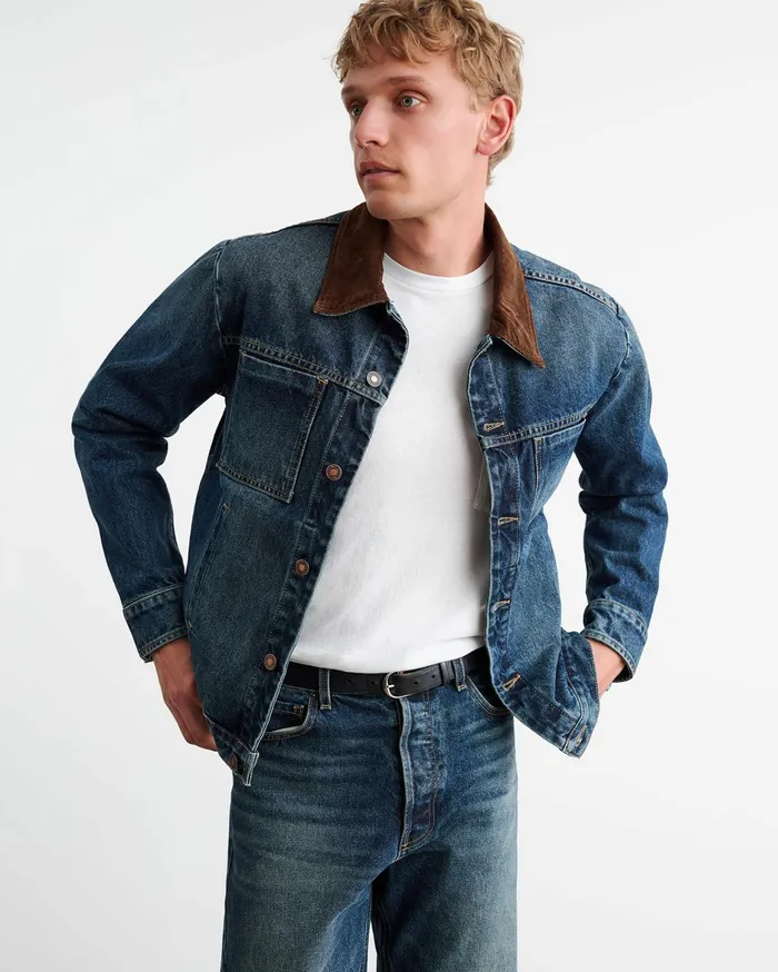 CHESTER DENIM JACKET Simon Wash Men Nili Lotan Denim