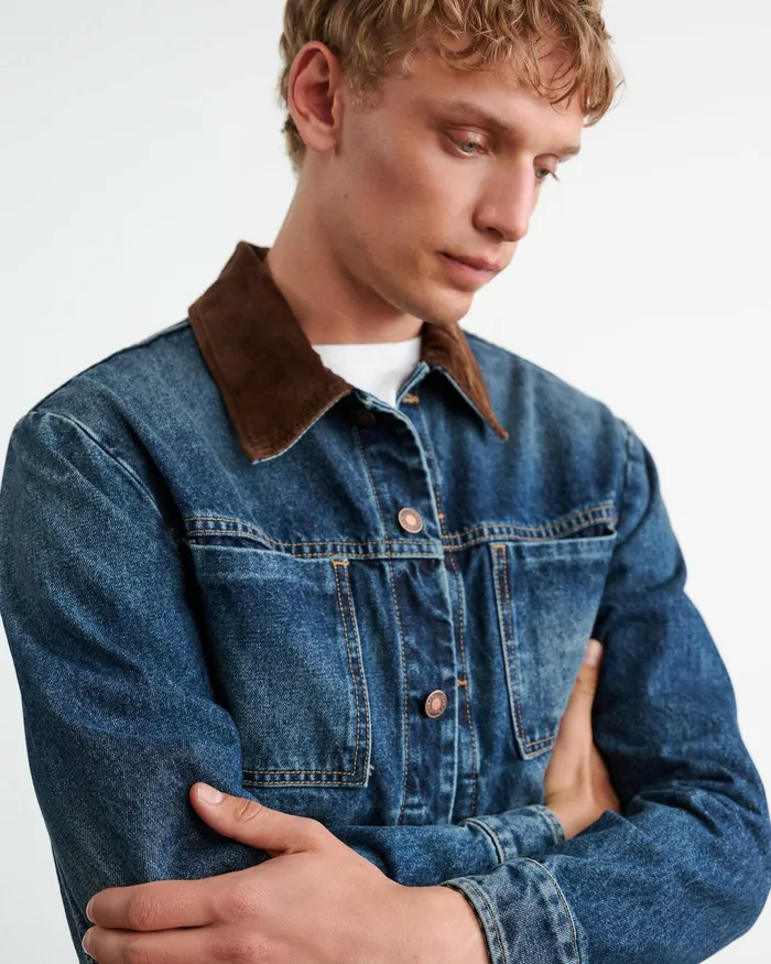 CHESTER DENIM JACKET Simon Wash Men Nili Lotan Denim
