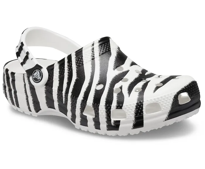 Classic Animal Print Clog White Zebra Print Clogs Crocs WomenMen