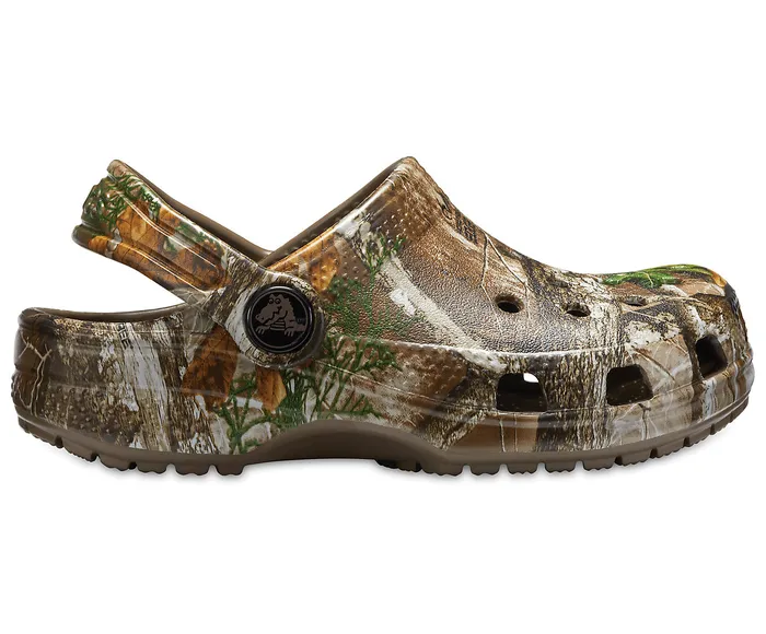 Clogs Crocs GirlsBoys Kids Classic Realtree Edge Clog Walnut