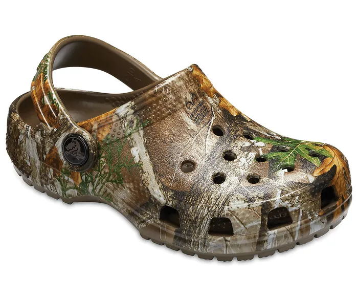 Clogs Crocs GirlsBoys Kids Classic Realtree Edge Clog Walnut
