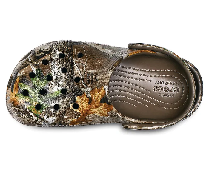 Clogs Crocs GirlsBoys Kids Classic Realtree Edge Clog Walnut