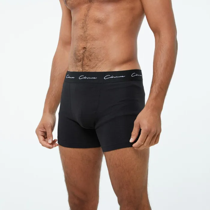 Closure London 5Pack Classic Signature Boxers Black Men Socks