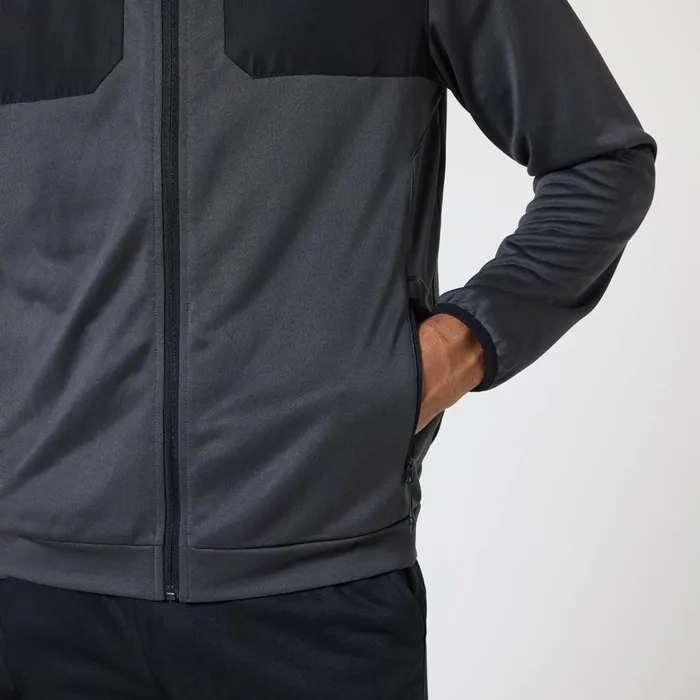 Closure London Cut and Sew Tracksuit Mid Grey Black Men Tracksuits