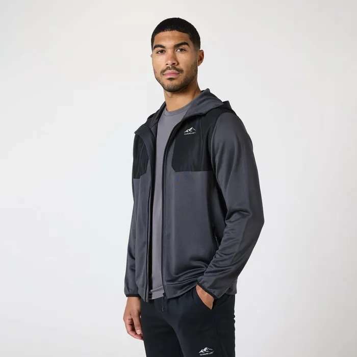 Closure London Cut and Sew Tracksuit Mid Grey Black Men Tracksuits
