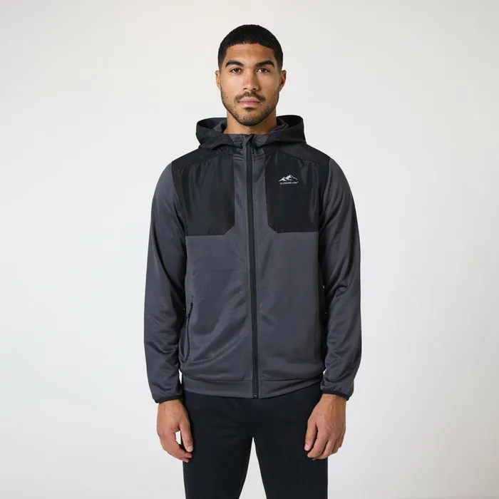 Closure London Cut and Sew Tracksuit Mid Grey Black Men Tracksuits