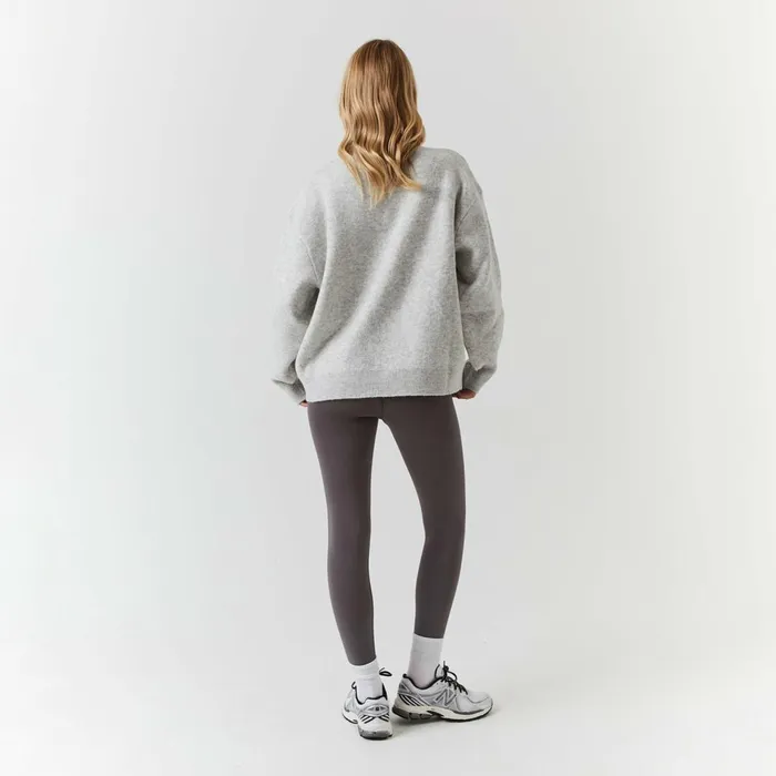 Closure London Paris Knit Sweatshirt Light Grey Marl Women Knitwear
