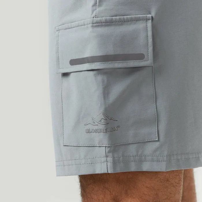 Closure London Performance Cargo Short Mid Grey Men Shorts