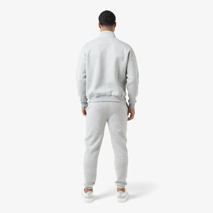 Closure London Relaxed Fit Cuffed Jogger Grey Marl Men Joggers