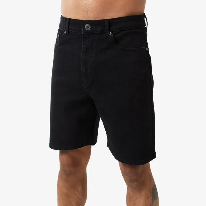 Closure London Relaxed Fit Denim Short Black Wash Men Denim