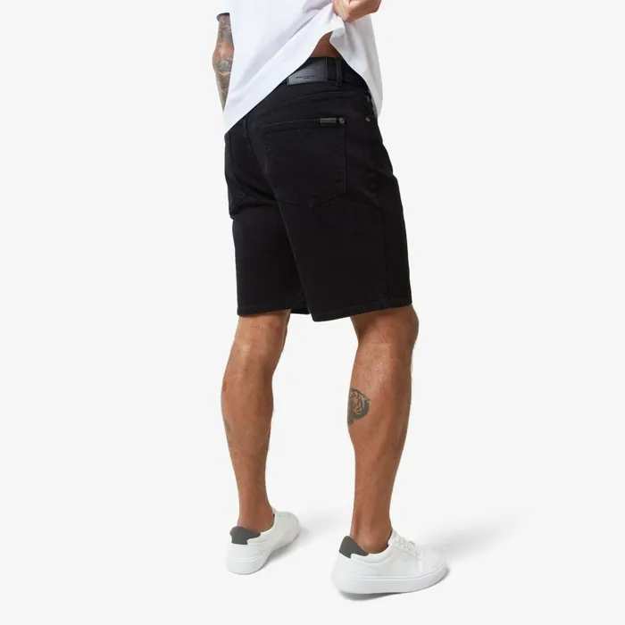 Closure London Relaxed Fit Denim Short Black Wash Men Denim