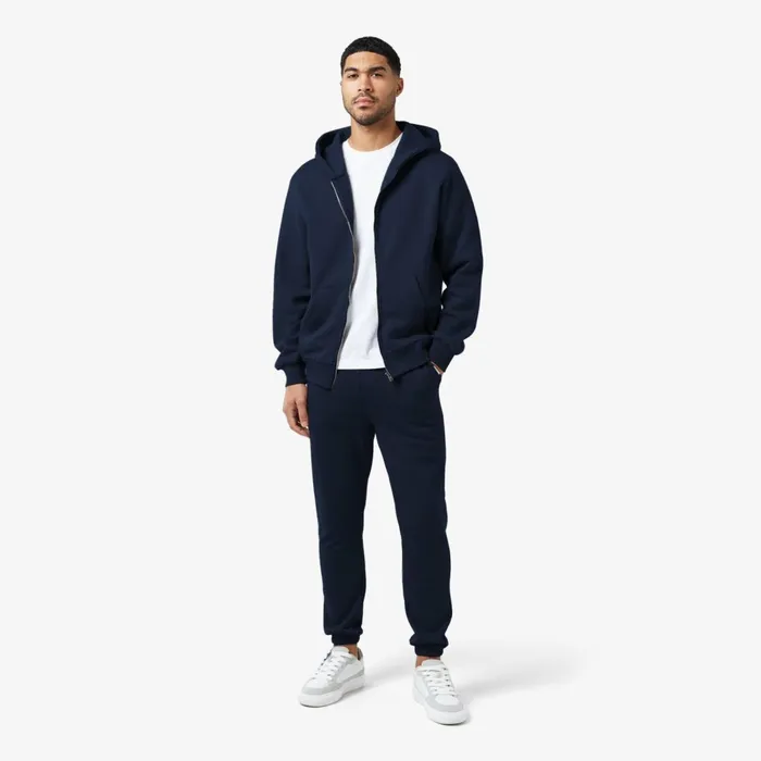 Closure London Relaxed Fit Full Zip Tracksuit Navy Men Tracksuits
