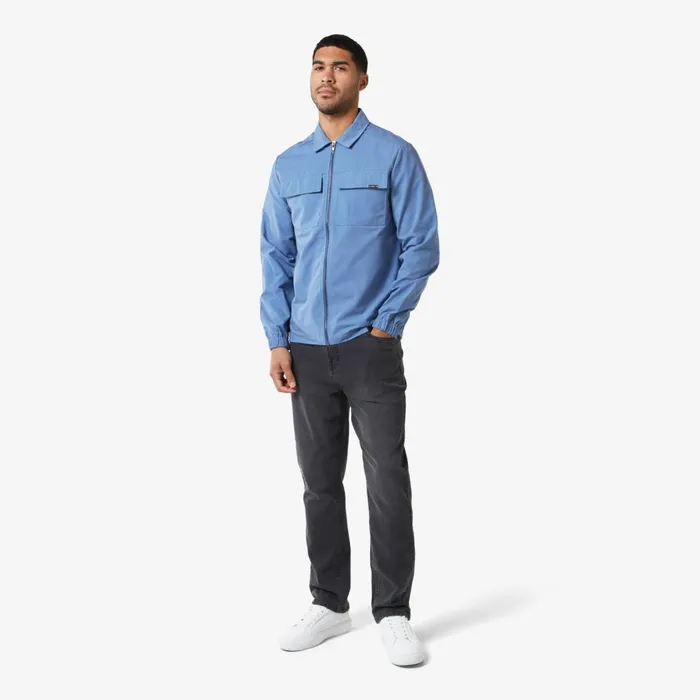 Closure London Smart Utility Overshirt Washed Blue Men Overshirts