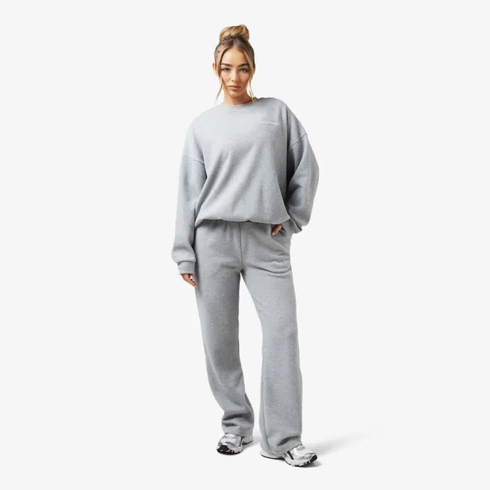 Closure London Soft Knit Wide Leg Pant I Grey Marl034gt Windowtheme Windowtheme Greymarl Women Joggers