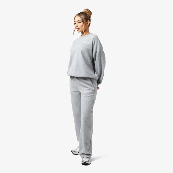 Closure London Soft Knit Wide Leg Pant I Grey Marl034gt Windowtheme Windowtheme Greymarl Women Joggers
