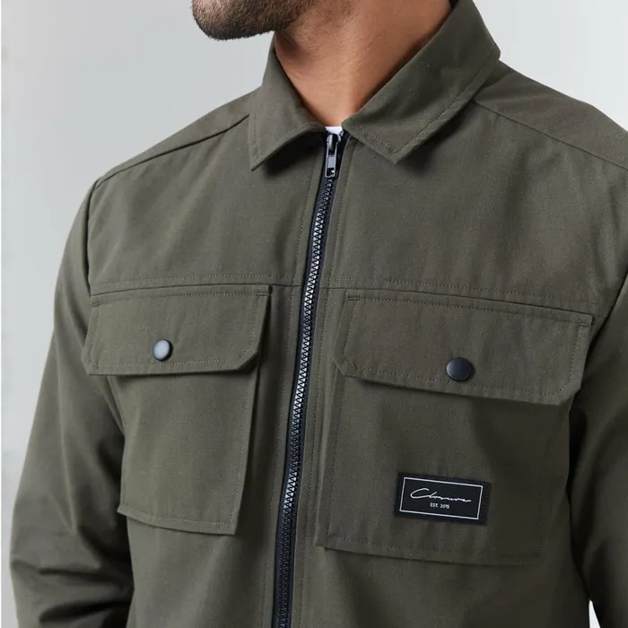Closure London Utility Overshirt Khaki Men Overshirts