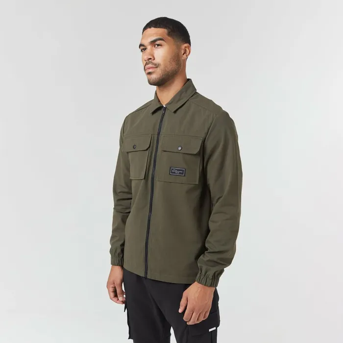 Closure London Utility Overshirt Khaki Men Overshirts