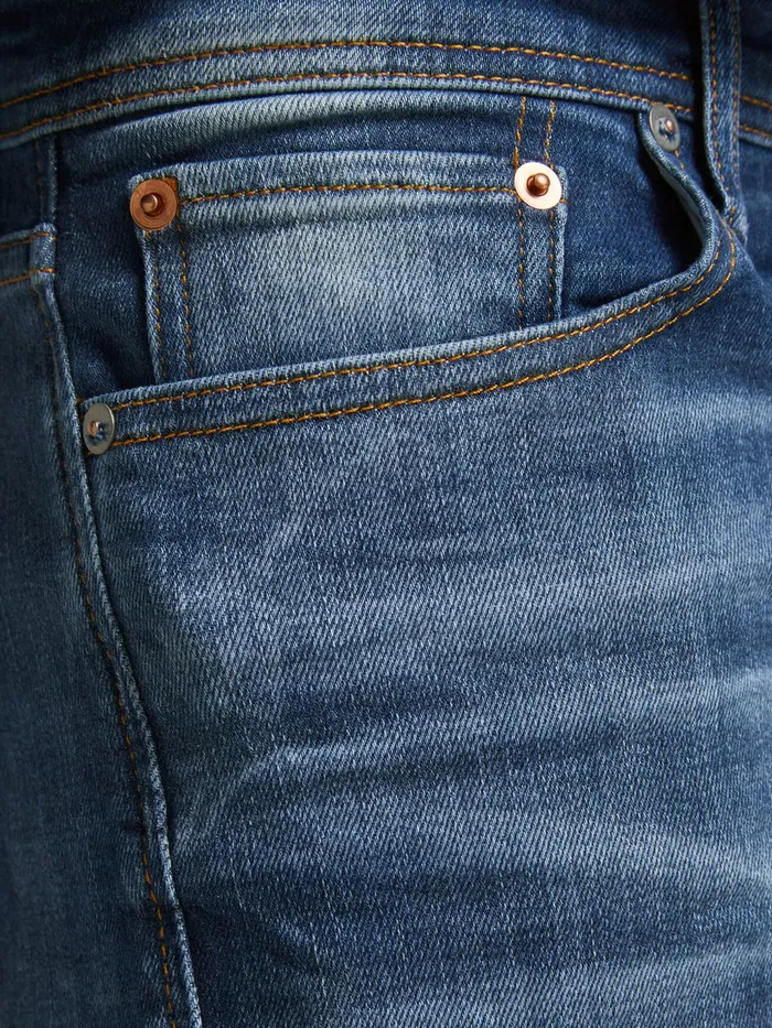 Comfort Jeans JACK and JONES Mens MIKE ORIGINAL JOS 411 COMFORT FIT JEANS Blue Blue Denim