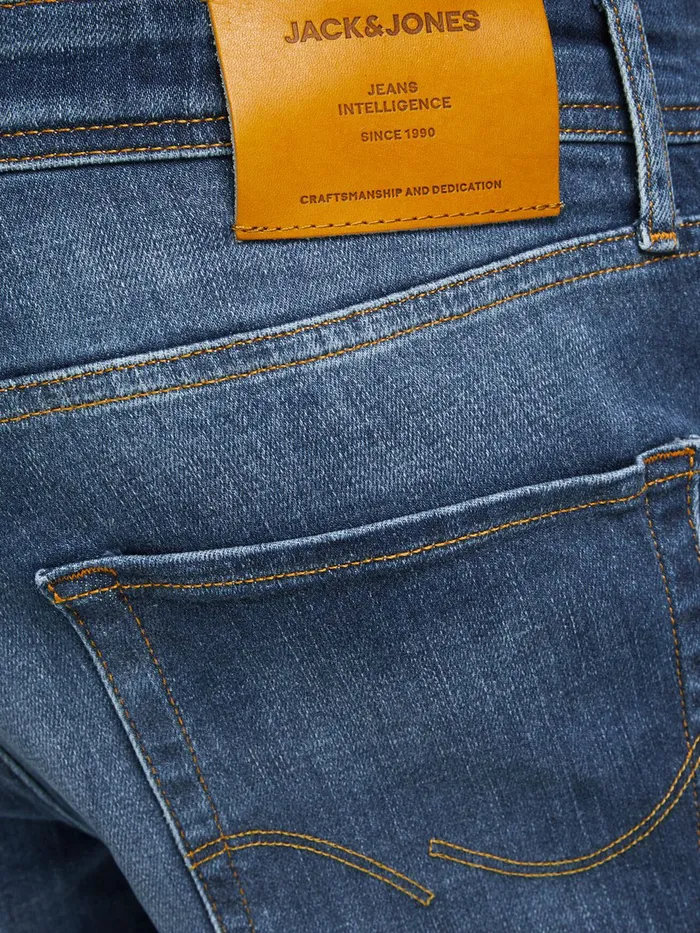 Comfort Jeans JACK and JONES Mens MIKE ORIGINAL JOS 411 COMFORT FIT JEANS Blue Blue Denim
