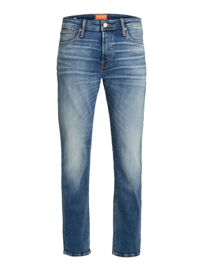 Comfort Jeans JACK and JONES Mens MIKE ORIGINAL JOS 411 COMFORT FIT JEANS Blue Blue Denim
