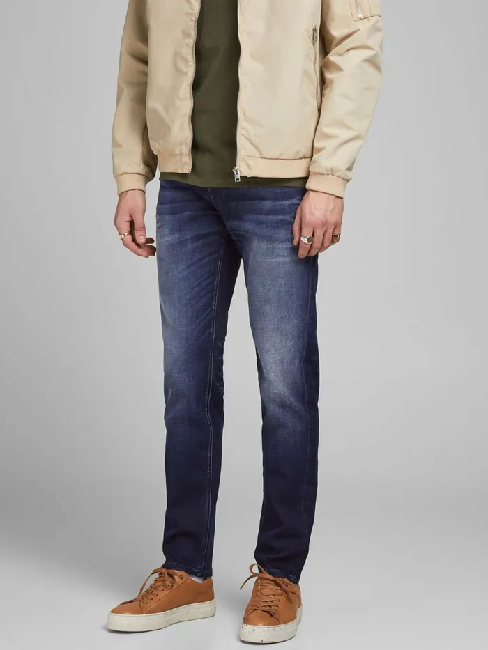 Comfort Jeans JACK and JONES Mens MIKE ORIGINAL JOS 597 INDIGO KNIT COMFORT FIT JEANS Blue Blue Denim Comfort Jeans JACK and JONES Mens MIKE ORIGINAL JOS 597 INDIGO KNIT COMFORT FIT JEANS Blue Blue Denim