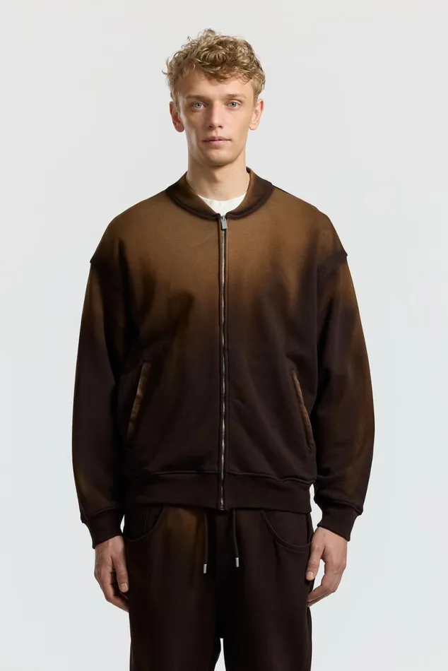 COTTON CITIZEN Berlin Bomber Jacket Espresso Cast Men Sweatshirts COTTON CITIZEN Berlin Bomber Jacket Espresso Cast Men Sweatshirts