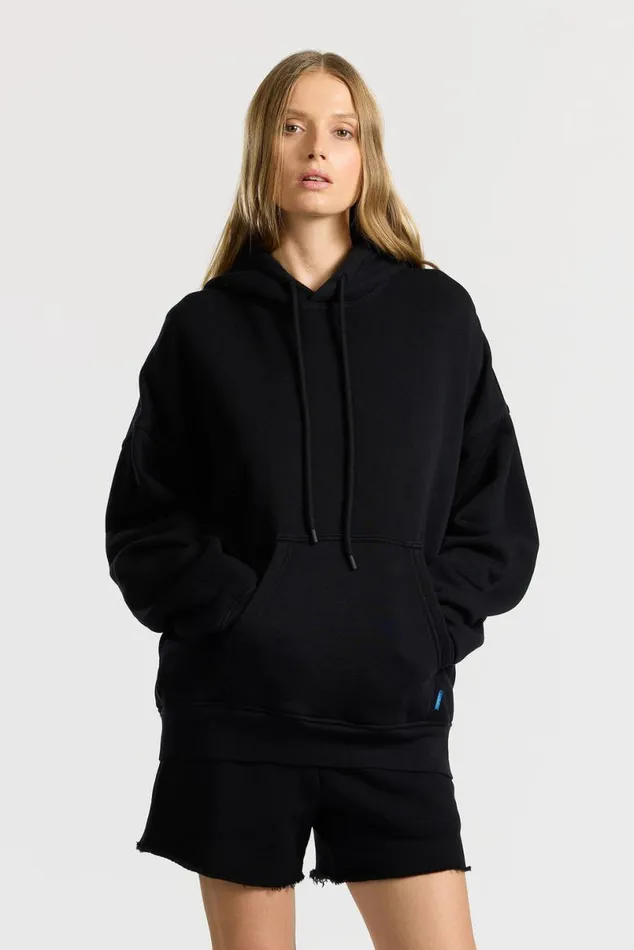 COTTON CITIZEN Boston Hoodie Jet Black Men Sweatshirts