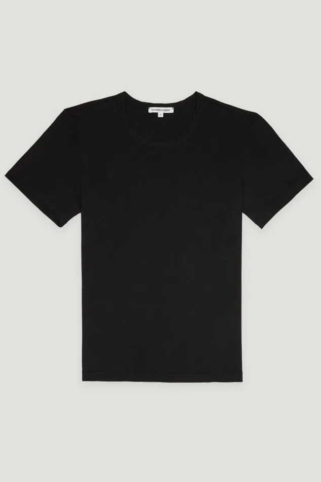 COTTON CITIZEN Standard Tee Jet Black Women Tees COTTON CITIZEN Standard Tee Jet Black Women Tees