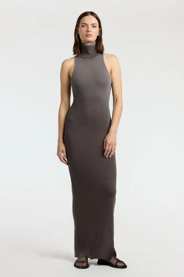 COTTON CITIZEN Verona Sleeveless Maxi Dress Stone Cast Women Dresses Skirts