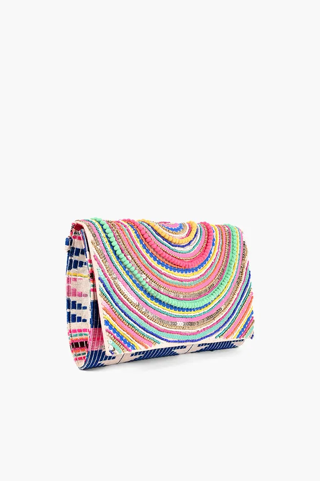 Crossbody Bags America and Beyond Women New Confetti Embellished Clutch