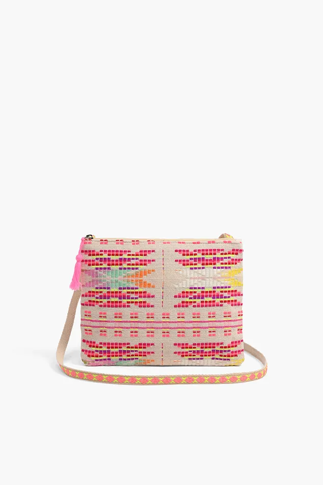 Crossbody Bags America and Beyond Women Vibrant Zip Clutch