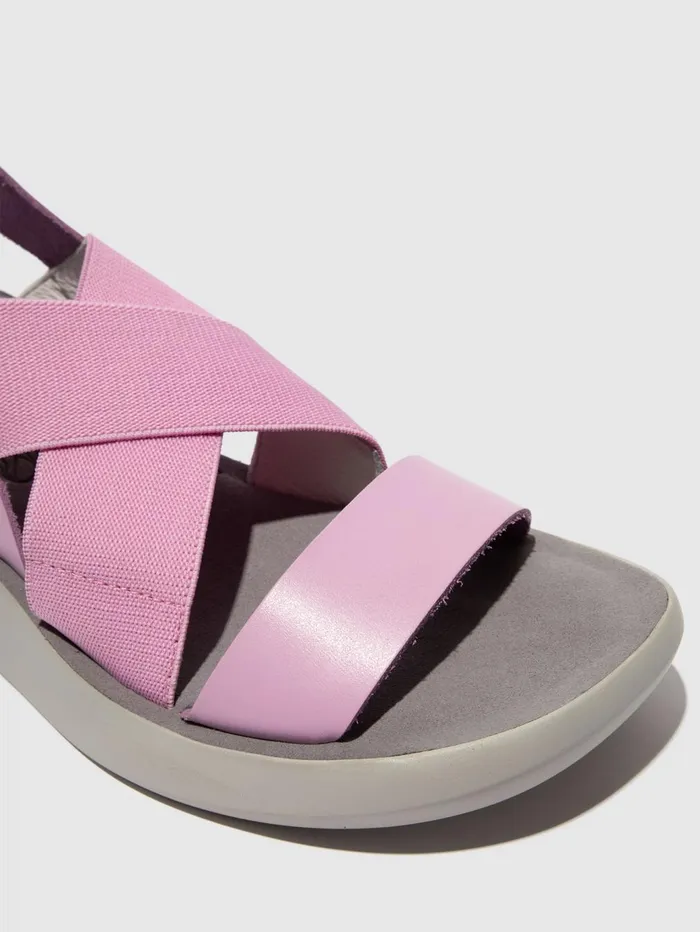 Crossover Sandals BAJI848FLY PINK Women Fly London Sandals