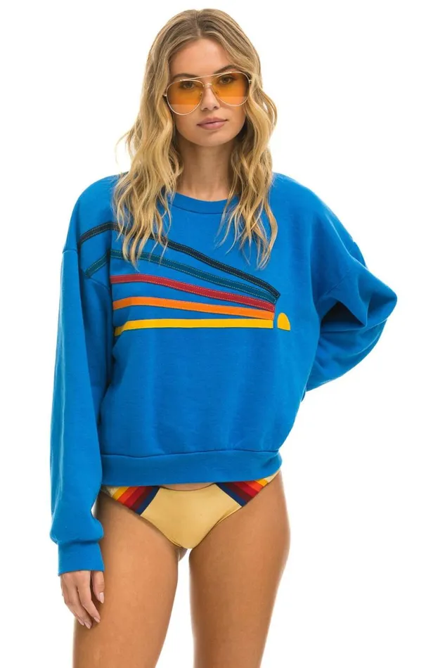 Daydream Relaxed Crew Sweatshirt 8211 Ocean WomenMen Aviator Nation Sweatshirts Daydream Relaxed Crew Sweatshirt 8211 Ocean WomenMen Aviator Nation Sweatshirts