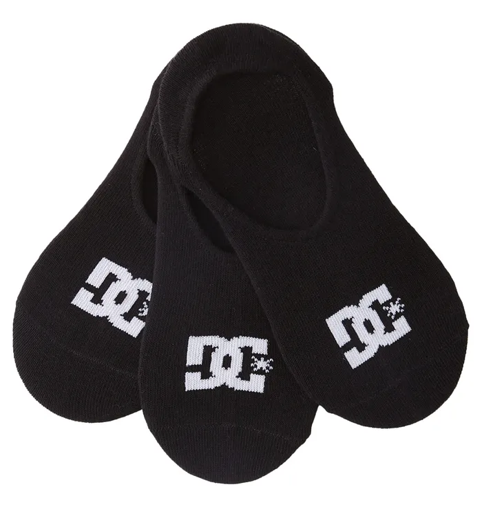 DC Shoes Socks Men DC Liner 3Pack No Show Socks black