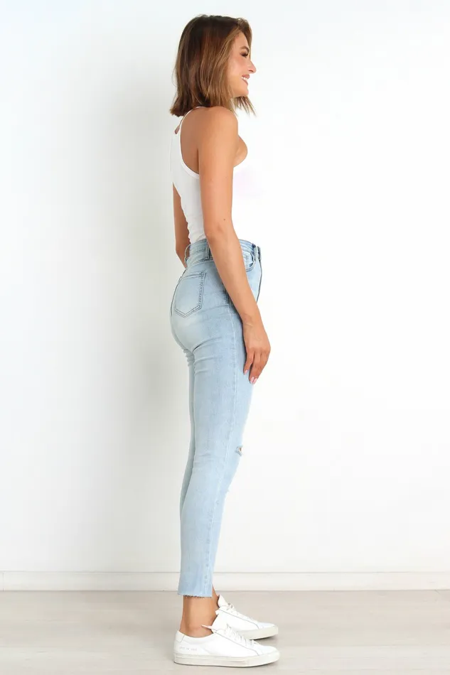 Denim Hadie Jeans Light Blue Wash 8211 Petal and Pup Women